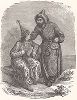 Киргизские татары. Ксилография из издания "Voyages and Travels", Бостон, 1887 год