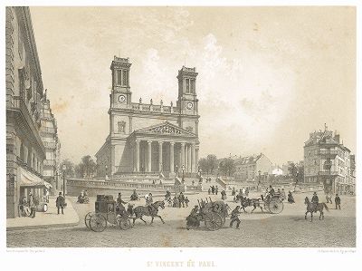 Церковь святого Викентия де Поля (из работы Paris dans sa splendeur, изданной в Париже в 1860-е годы)
