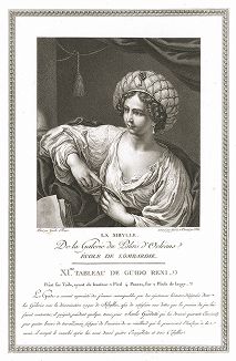 Сивилла кисти Гвидо Рени. Лист из знаменитого издания Galérie du Palais Royal..., Париж, 1786