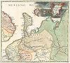 Карта Мезенского и Пустозерского уездов с близлежащими островами и уездами. Atlas Russicus mappa una generali ... Petropolitanae, Санкт-Петербург, 1745.  