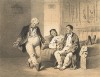 Приживалка. С рисунка академика К.А.Трутовского. Русский художественный листок, №15, 1861
