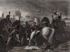 Ранение Наполеона перед битвой у Ратисбонна 19 апреля 1809 года (с картины художника Готеро)