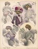 Кружевные блузки от парижских дизайнеров для осенне-зимнего сезона 1907 (Les grandes modes de Paris за 1907 год).