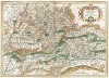 Карта архиепископства Зальцбургского и герцогства Каринтия. Saltzburg archiepiscopatus cum ducatu Carinthia. Составил Герхард Меркатор. Издал Хенрикус Хондиус. Амстердам, 1600