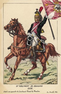 1806 г. Кавалерист 16-го драгунского полка французской армии. Коллекция Роберта фон Арнольди. Германия, 1911-28