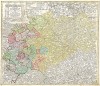 Карта Саксонии. Circuli supe Saxoniae pars meridoinais sive ducatus, electoratus et principatus ducumbus Saxoniae… Составил Иоганн Баптист Гомман. Нюрнберг, 1734