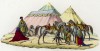 Шатры бедуинов в пустыне (иллюстрация к L'Africa francese... - хронике французских колониальных захватов в Северной Африке, изданной во Флоренции в 1846 году)