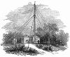 Сооружение для наблюдения за изменением магнитных отклонений, построенное в 1844 году в знаменитой Королевской обсерватории в предместье Лондона Гринвич (The Illustrated London News №98 от 16/03/1844 г.)