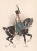 Офицер 5-го гусарского полка императорской гвардии в 1806 году (из "Иллюстрированной истории верховой езды", изданной в Париже в 1891 году)