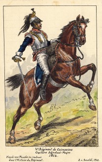 1812 г. Майор 4-го кирасирского полка французской армии. Коллекция Роберта фон Арнольди. Германия, 1911-28