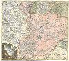 Московская губерния с лежащими вокруг местами. Atlas Russicus mappa una generali ... Petropolitanae, Санкт-Петербург, 1745.  