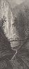 Скалы в так называемом Кафедральном ущелье, штат Нью-Йорк. Лист из издания "Picturesque America", т.I, Нью-Йорк, 1872.