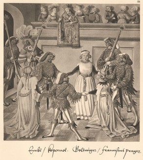 Из Freydal. Des Kaisers Maximilian I. Turniere und Mummereien (Репринт 1882 года. Вена. Лист 88)