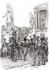 1845 год. Офицеры французской гвардейской кавалерии в Париже (из Types et uniformes. L'armée françáise par Éduard Detaille. Париж. 1889 год)