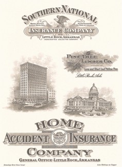 Реклама американской страховой компании Home Accident Insurace Co. 