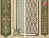 Декоративные деревянные панели от мануфактуры А.Оуэна: роспись в стиле Рафаэля по позолоченному дереву. Каталог Всемирной выставки в Лондоне 1862 года, т.2, л.143