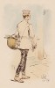 Денщик 5-го кирасирского германской армии в 1890-е гг. (из "Иллюстрированной истории верховой езды", изданной в Париже в 1893 году)