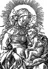 Богоматерь с младенцем. Из Gerard Gotius / Ad Mariam Carmen Elegiacum. Лудгер Том Ринг младший, Мюнстер, 1521