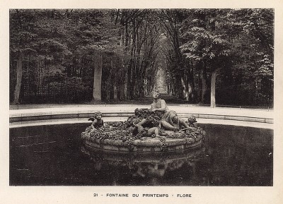 Версаль. Фонтан "Весна". Флора. Фототипия из альбома Le Chateau de Versailles et les Trianons. Париж, 1900-е гг.