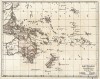 Карта Австралии и Полинезии. Новый учебный географический атлас для полного гимназического курса, состоящий из 38 карт. Санкт-Петербург, 1907