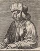 Губерт ван Эйк (1370 -- 1426 гг.)  -- нидерландский художник эпохи Северного Возрождения, старший брат Яна ван Эйка. Гравюра с оригинала Михеля Кокси. 