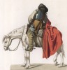 Французский солдат эпохи Людовика XIII (лист 119 работы Жоржа Дюплесси "Исторический костюм XVI -- XVIII веков", роскошно изданной в Париже в 1867 году)