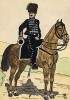 Трубач полка конных егерей герцогства Нассау эпохи наполеоновских войн. Коллекция Роберта фон Арнольди. Германия, 1911-29