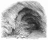 Внутренняя часть пещеры, образовавшейся в старых карьерах известняка в английском городе Дадли в графстве Западный Мидлендс (The Illustrated London News №88 от 06/01/1844 г.)