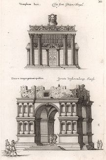 Храм Януса на Римском форуме и арка Януса на Бычьем форуме. 