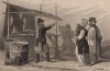 Рыбаки на Волге (из L'Univers. Histoire et Description de tous les Peuples. Russie. Париж. 1838 год (лист 65))