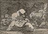 Какое безумие! Лист 68 из известной серии офортов знаменитого художника и гравёра Франсиско Гойи "Бедствия войны" (Los Desastres de la Guerra). Представленные листы напечатаны в Мадриде с оригинальных досок около 1900 года. 