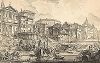 Гравюра Пиранези "Вид на порт Рипетта". Veduta de Porto di Ripetta. Лист из серии "Vedute di Roma". 