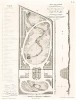 Регулярный парк, огород, фруктовый сад в имении господина Эстрада в Перпиньяне. F.Duvillers, Les parcs et jardins, т.II, л.68. Париж, 1878