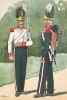 Шведские гренадеры полка Andra в униформе образца 1816-31 гг. Svenska arméns munderingar 1680-1905. Стокгольм, 1911
