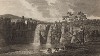Водопад Хайфорс на реке Тиз в Англии (из A New Display Of The Beauties Of England... Лондон. 1776 г. Том 2. Лист 112)