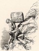Аллегорическая виньетка к «Оде пруссакам». Античный герой, поднимающий тяжелый камень в гору, – весь прусский народ, к силе которого обращается король-поэт Фридрих Великий. 