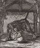 Разъяренный лев. Гравюра Иоганна Элиаса Ридингера из Entwurff Einiger Thiere ..., Аугсбург, 1738. 
