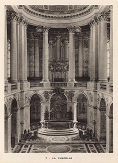 Версаль. Интерьер часовни. Фототипия из альбома Le Chateau de Versailles et les Trianons. Париж, 1900-е гг.