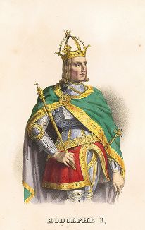 Рудольф I (1218-1291) - король Германии и основатель Австрийской монархии Габсбургов. 