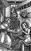 Благая весть. Иллюстрация Ганса Шауфелейна к Via Felicitatis. Издал Johann Miller, Аугсбург, 1513