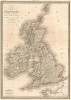 Карта Британских островов, включающая Англию, Шотландию и Ирландию. Atlas universel de geographie ancienne et moderne..., л.25. Париж, 1842