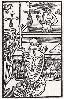 Альбрехт Дюрер. Месса Святого Григория (иллюстрация к Базельскому молитвеннику 1494 года)