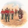 Королевские шотландские пограничники. 25-й пехотный полк. Лист из серии "Военная униформа. Полки Шотландии". Лондон, 1970 год