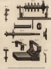 Токарь. Токарный станок для придания формы, или гильошировки (Ивердонская энциклопедия. Том X. Швейцария, 1780 год)