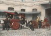 Французские пожарные машины на учениях. L'Album militaire. Livraison №10. Sapeurs-pompiers. Париж, 1890