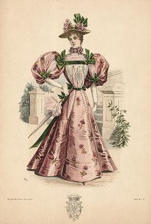 Французская мода из журнала La Mode de Style, выпуск № 28, 1895 год.