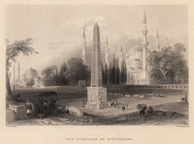 Константинополь (Стамбул). Ипподром. The Beauties of the Bosphorus, by miss Pardoe. Лондон, 1839