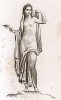 Гермафродит. Фреска из Помпеев. Высота 3 фута 9 дюймов, ширина 2 фута 5 дюймов. Название двуполого человека происходит от имён богов Гермеса и Афродиты. Гермафродит - сын Гермеса и Афродиты.
