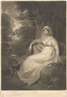 Элизабет, маркиза Эксетер (1757-1837) с оригинала сэра Томаса Лоуренса. 