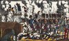 Генерал Бонапарт на Аркольском мосту в сражении при Арколе 15-17 ноября 1796 года. Илл. к пьесе С.Гитри "Наполеон". Репринт ксилографии Ф.Жоржена.  Париж, 1955